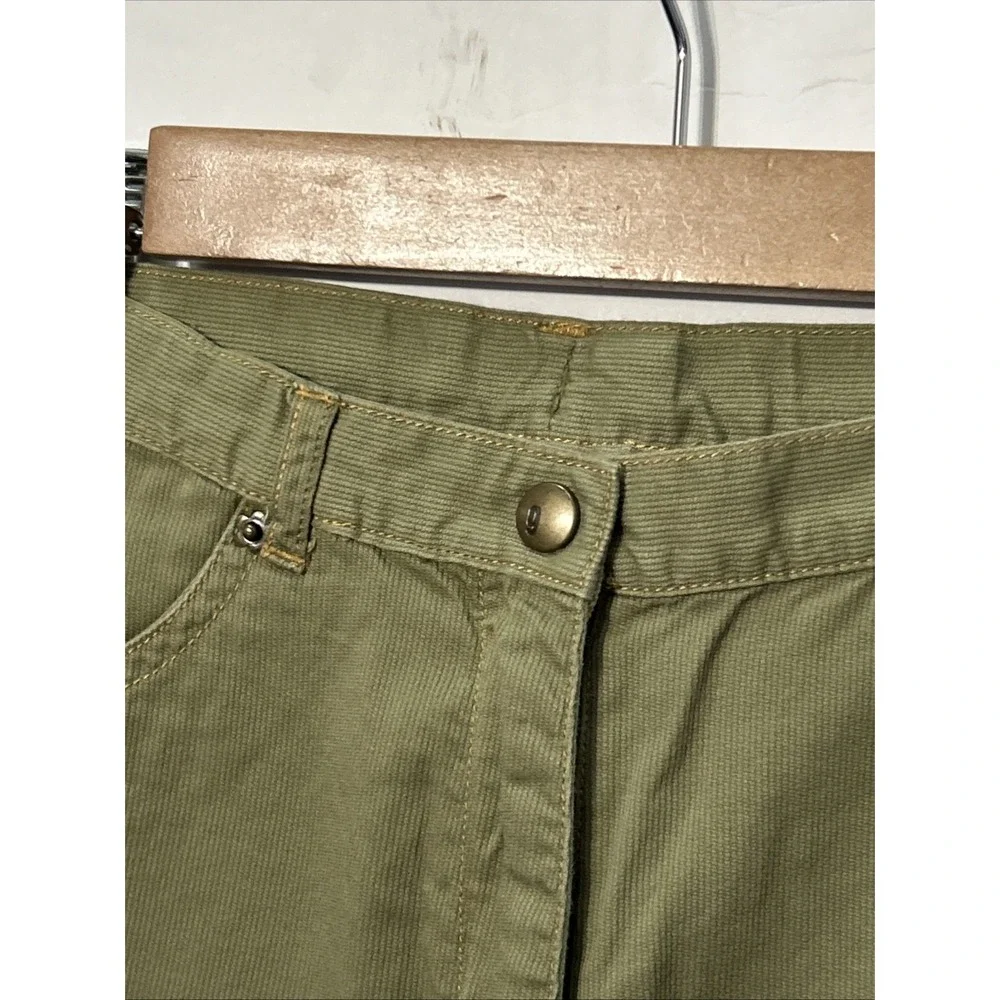 Gymboree Bonjour Provence Cropped Pants Olive Green Sequins‎ & Embroidered Sz 8